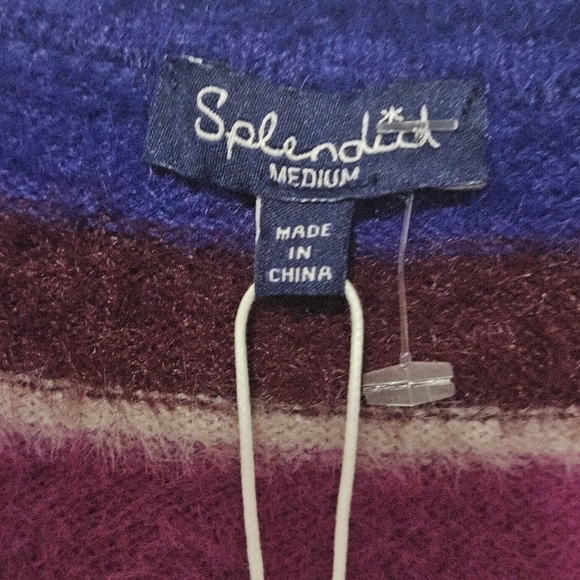 NWT Splendid eyelash style striped sweater size medium - Picture 4 of 14